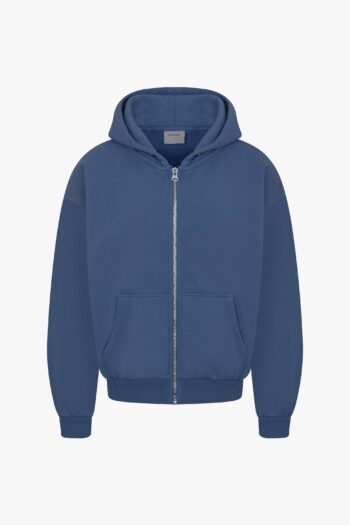Washed Blank Zip Hoodie